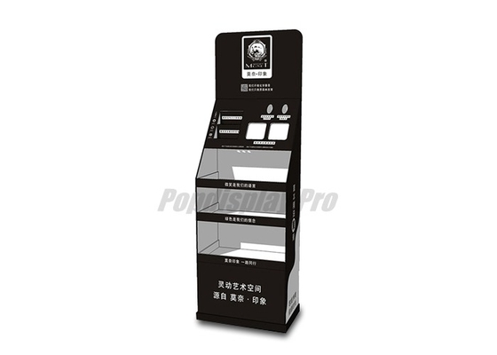 Suportes de exposição resistentes Eco preto decorativo da posição do cartão amigável