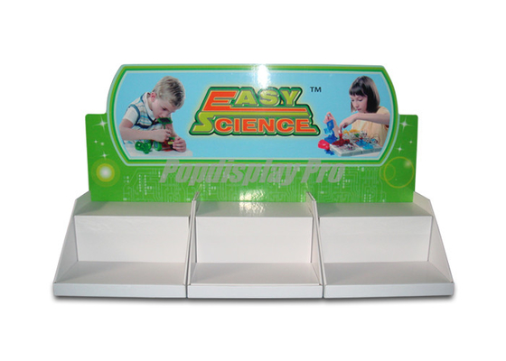 Brinquedos fáceis da ciência da exposição feita sob encomenda da bandeja do papel PDQ com os 2 Diviers médios e as 3 seções