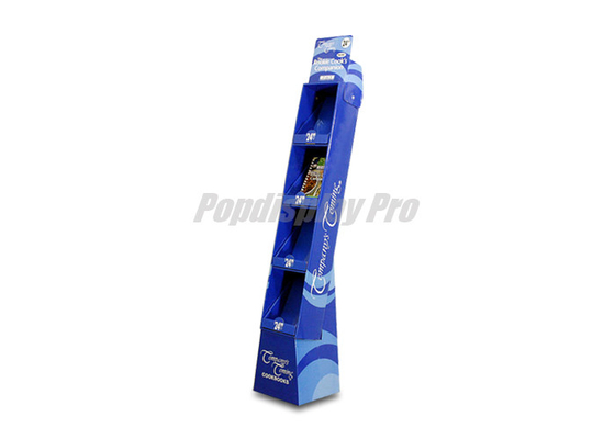 Light Duty Cardboard POS Displays Detachable Header Cardboard Book Display Stand