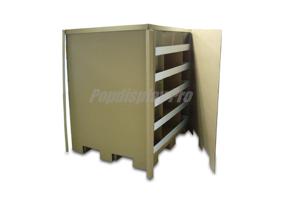Eco Friendly Cardboard Pallet Display Pantone Color With 5 Stackable Trays