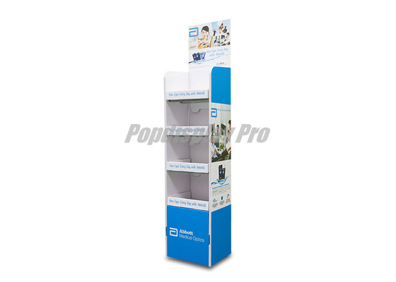 Light Duty 4 Tier Cardboard Shelf Display , Degradable Cardboard Stands Display