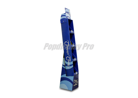 Light Duty Cardboard POS Displays Detachable Header Cardboard Book Display Stand